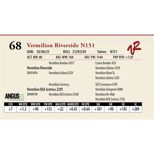 Vermilion Riverside N151