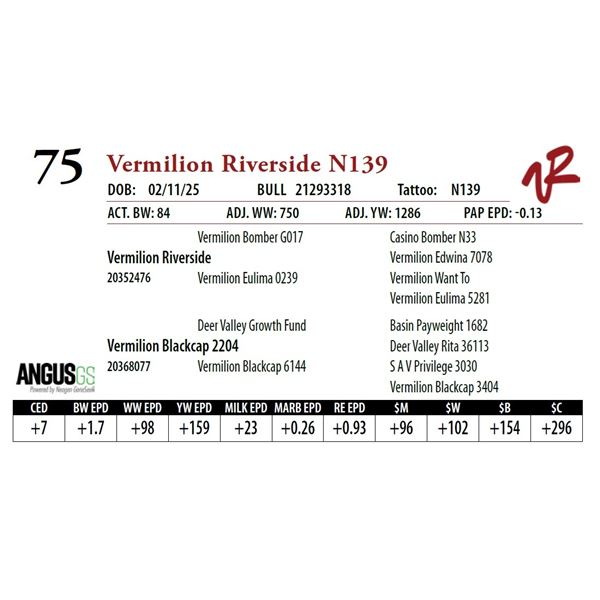 Vermilion Riverside N139