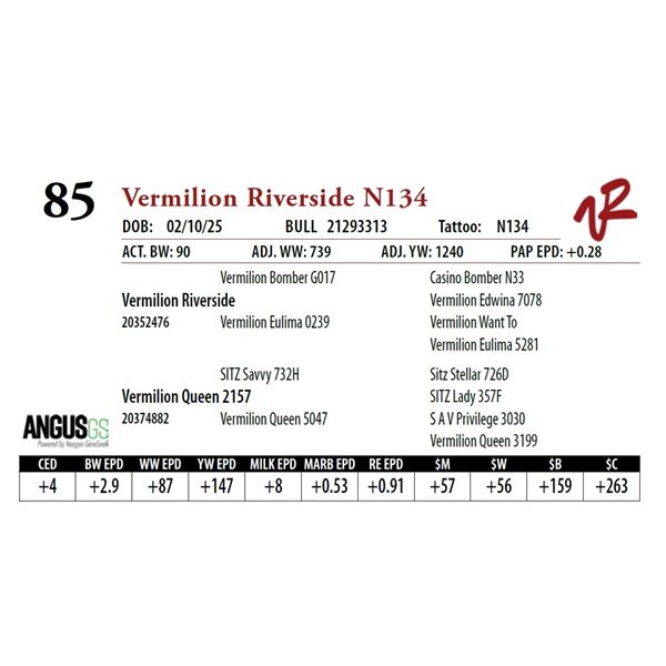 Vermilion Riverside N134