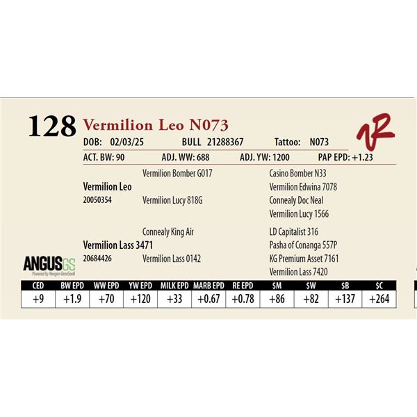 Vermilion Leo N073