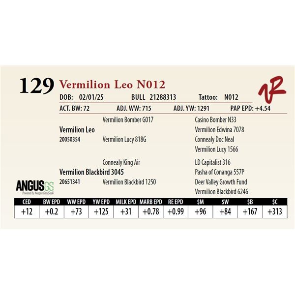 Vermilion Leo N012