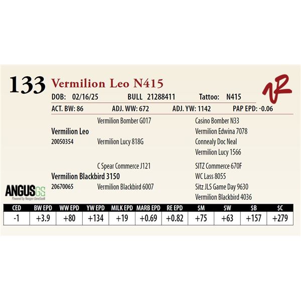 Vermilion Leo N415