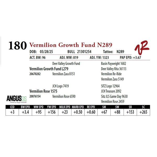 Vermilion Growth Fund N289