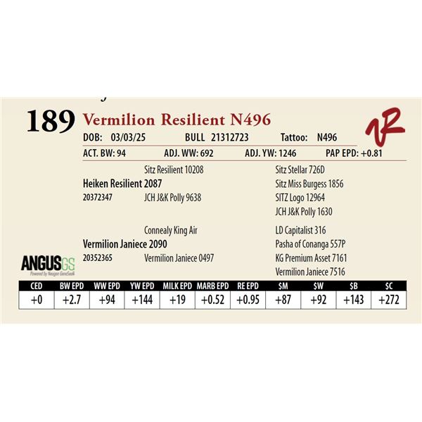 Vermilion Resilient N496