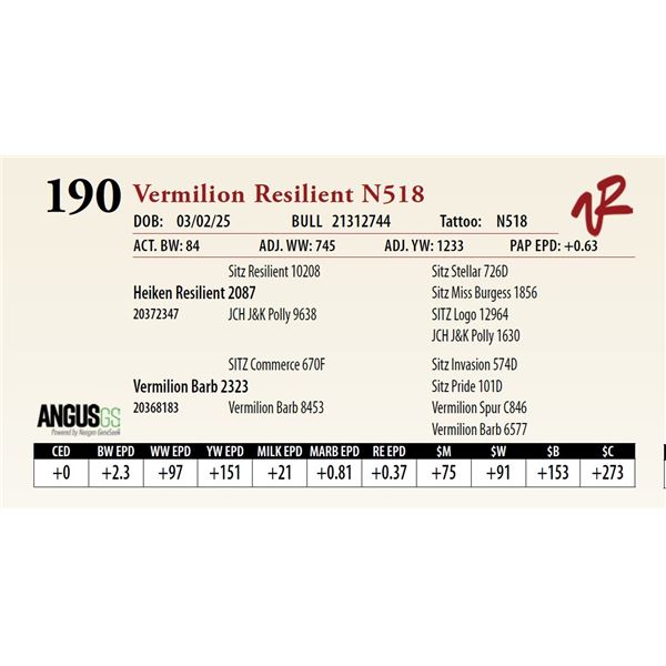 Vermilion Resilient N518