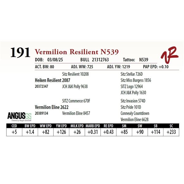 Vermilion Resilient N539