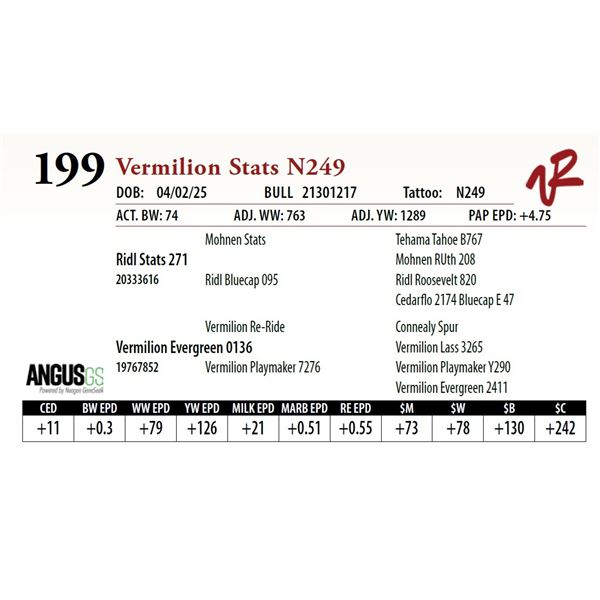 Vermilion Stats N249