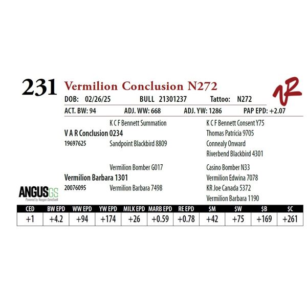 Vermilion Conclusion N272