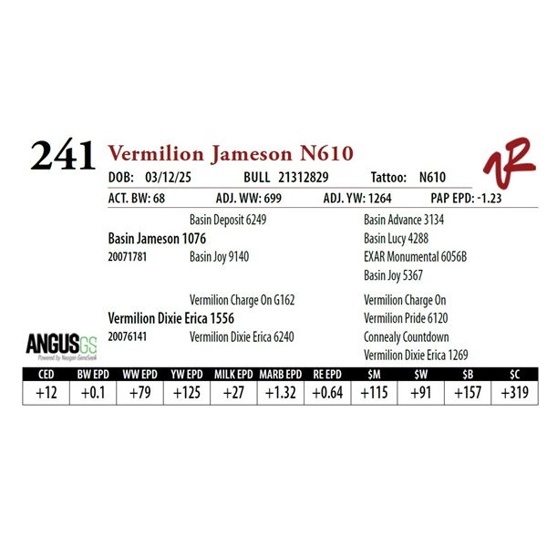 Vermilion Jameson N610