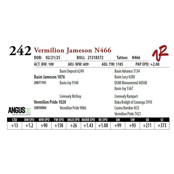 Vermilion Jameson N466