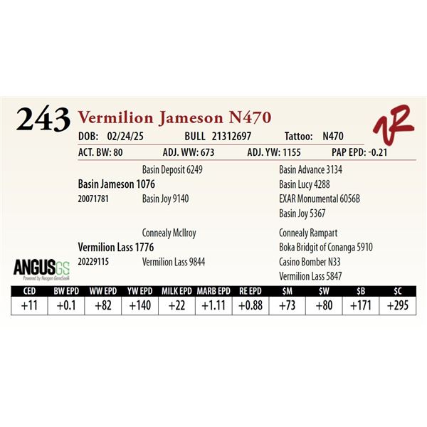 Vermilion Jameson N470