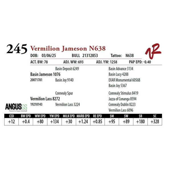 Vermilion Jameson N638