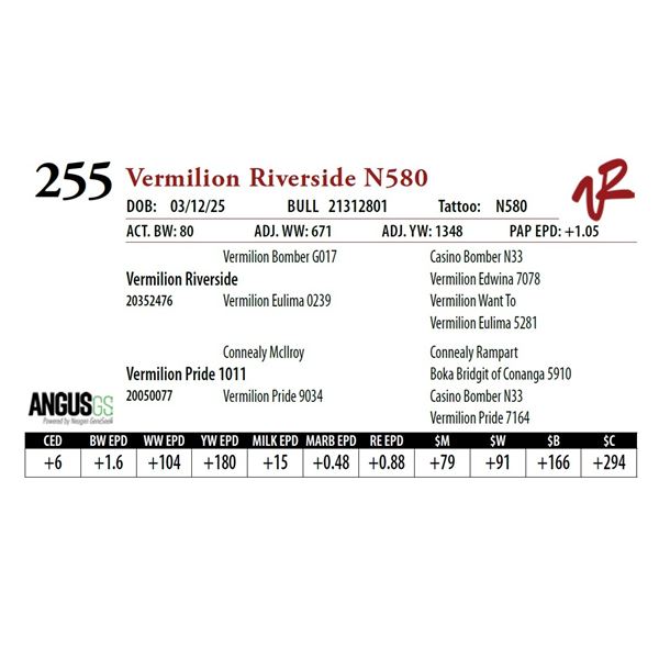 Vermilion Riverside N580