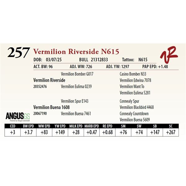 Vermilion Riverside N615