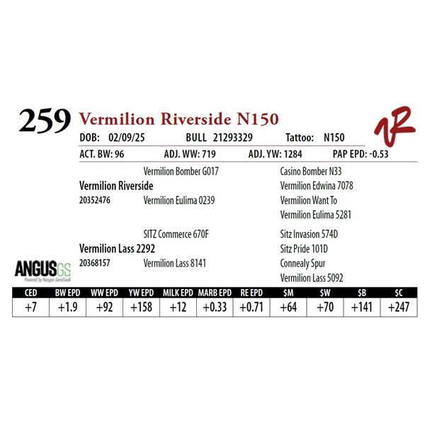 Vermilion Riverside N150