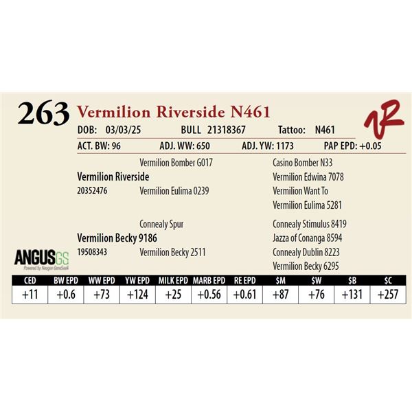 Vermilion Riverside N461