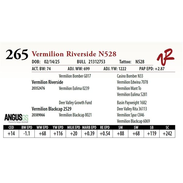 Vermilion Riverside N528