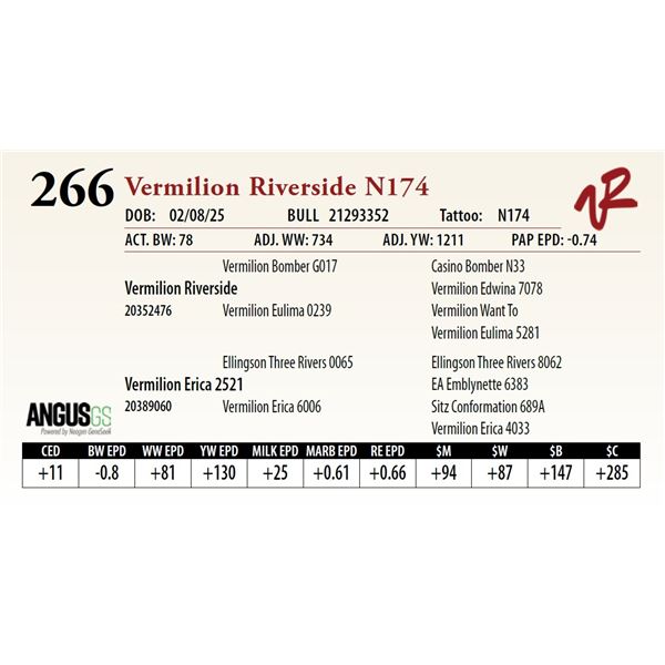 Vermilion Riverside N174