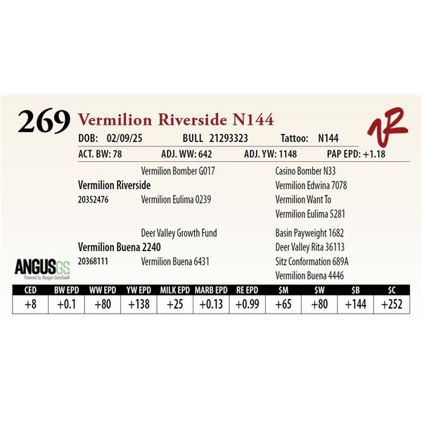 Vermilion Riverside N144