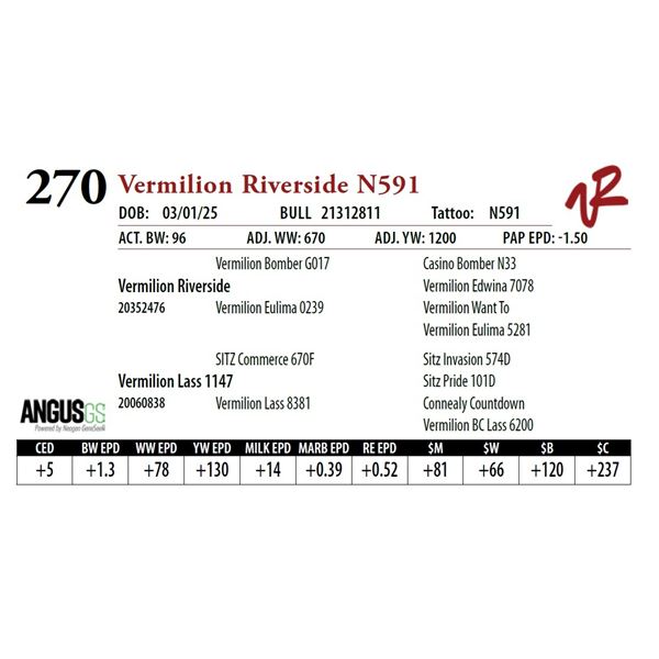 Vermilion Riverside N591