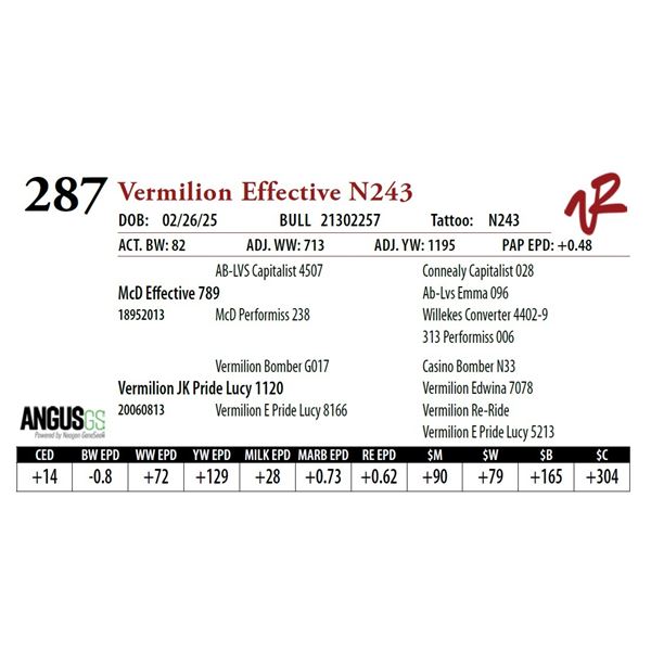 Vermilion Effective N243