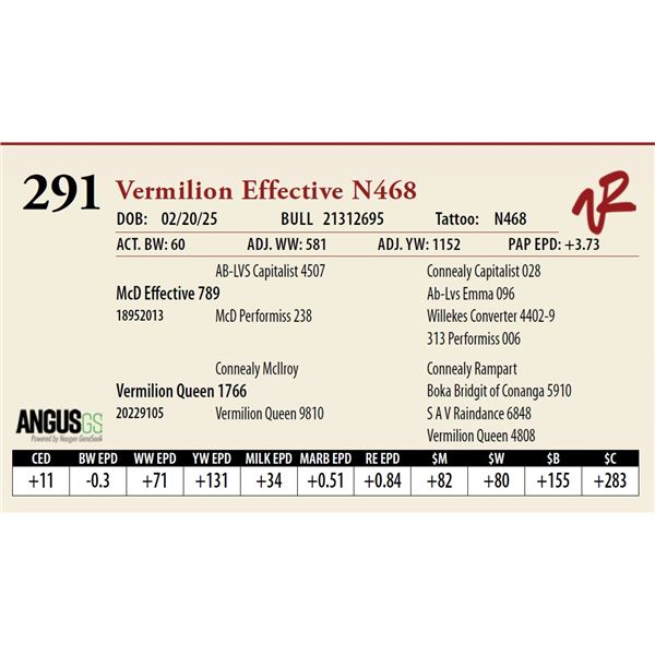 Vermilion Effective N468