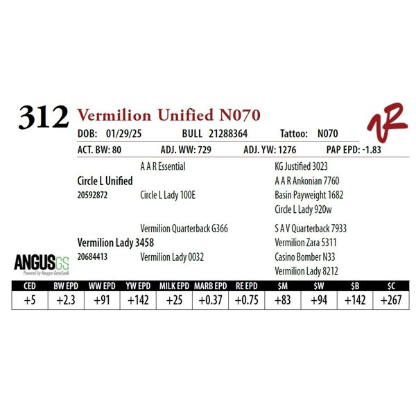 Vermilion Unified N070