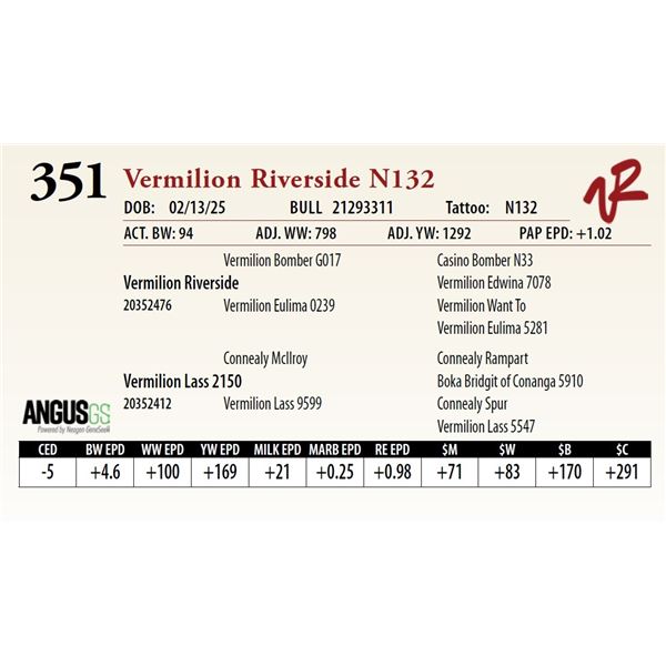 Vermilion Riverside N132