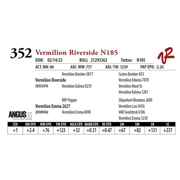 Vermilion Riverside N185