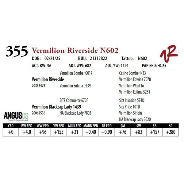 Vermilion Riverside N602