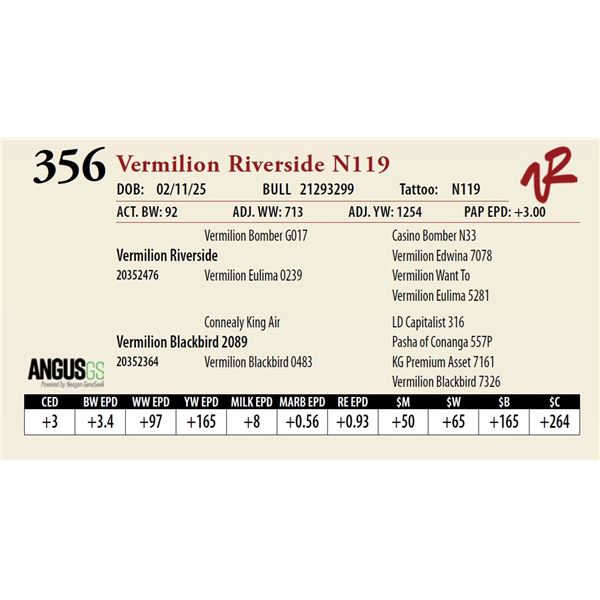 Vermilion Riverside N119