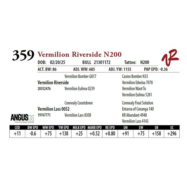 Vermilion Riverside N200