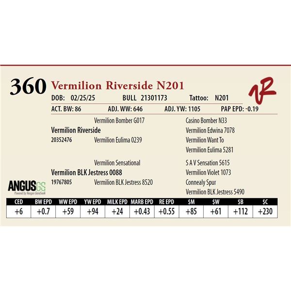 Vermilion Riverside N201