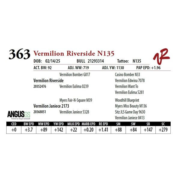 Vermilion Riverside N135