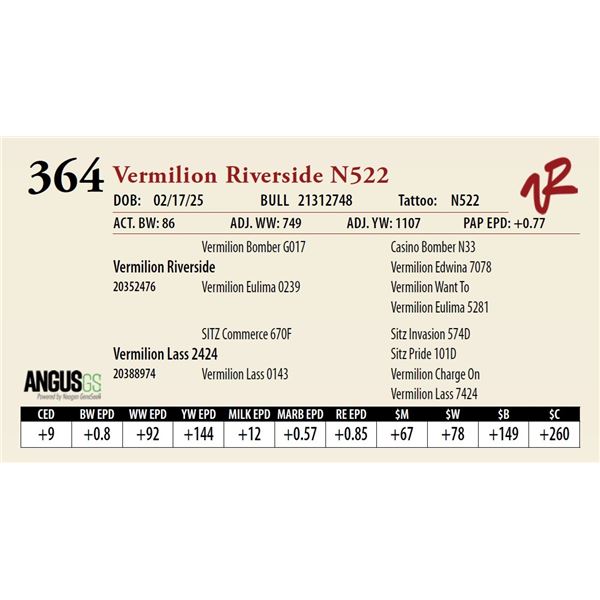 Vermilion Riverside N522