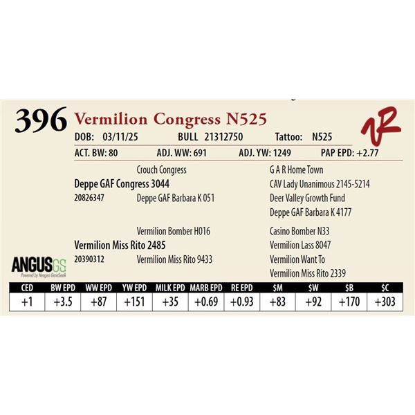 Vermilion Congress N525