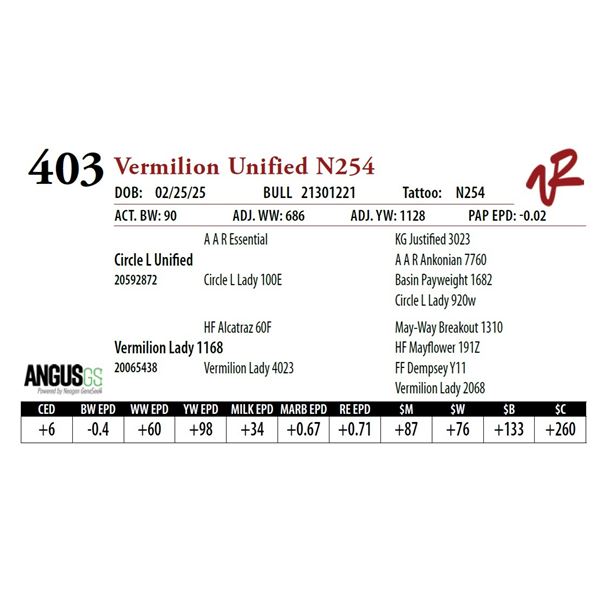 Vermilion Unified N254