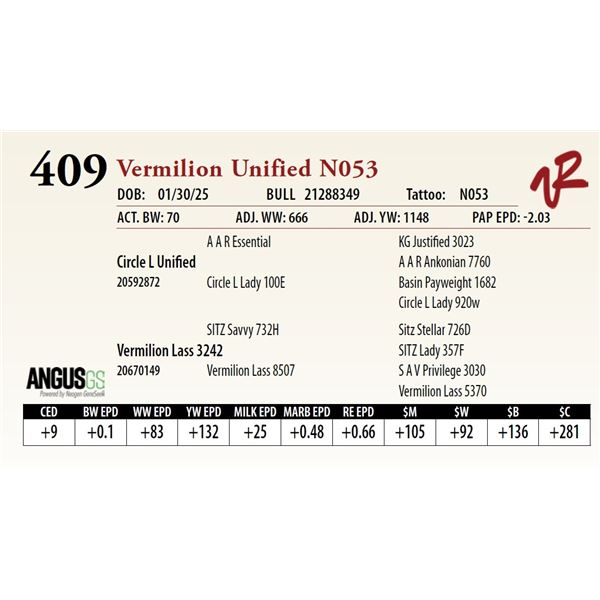 Vermilion Unified N053