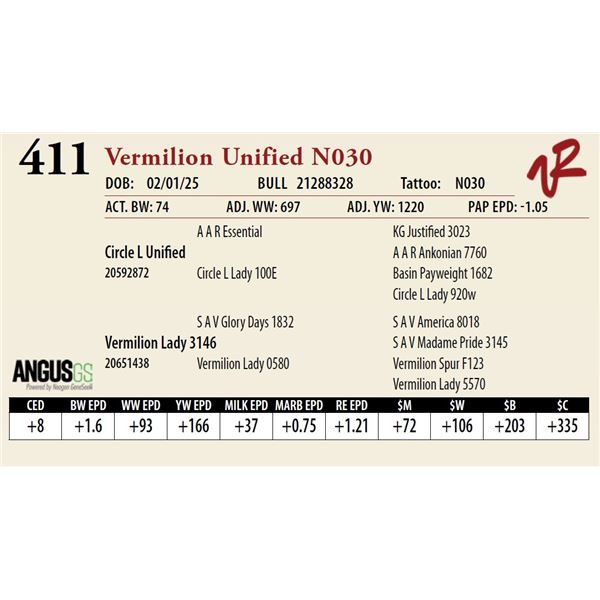 Vermilion Unified N030