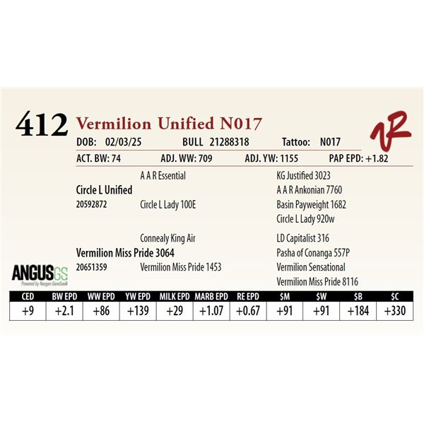 Vermilion Unified N017