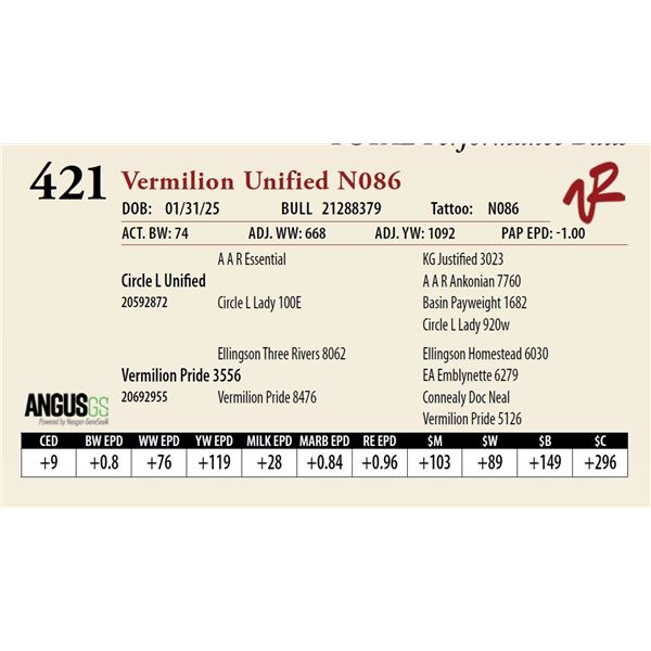 Vermilion Unified N086