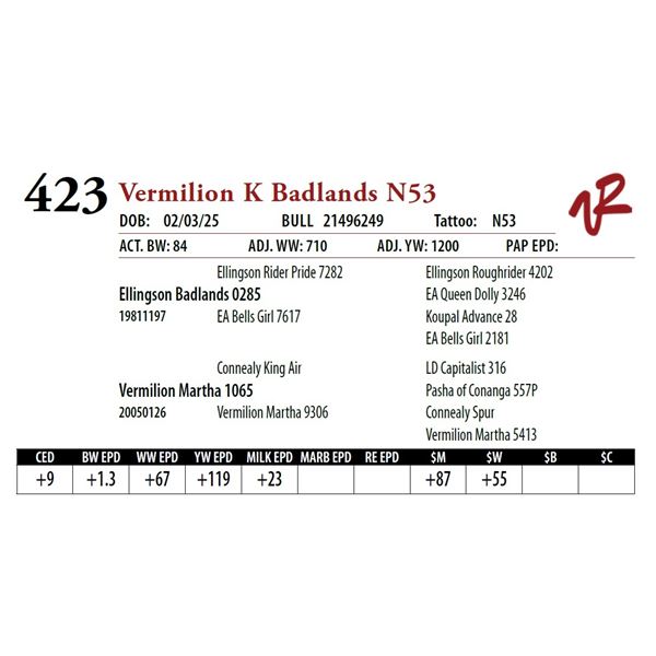 Vermilion K Badlands N53