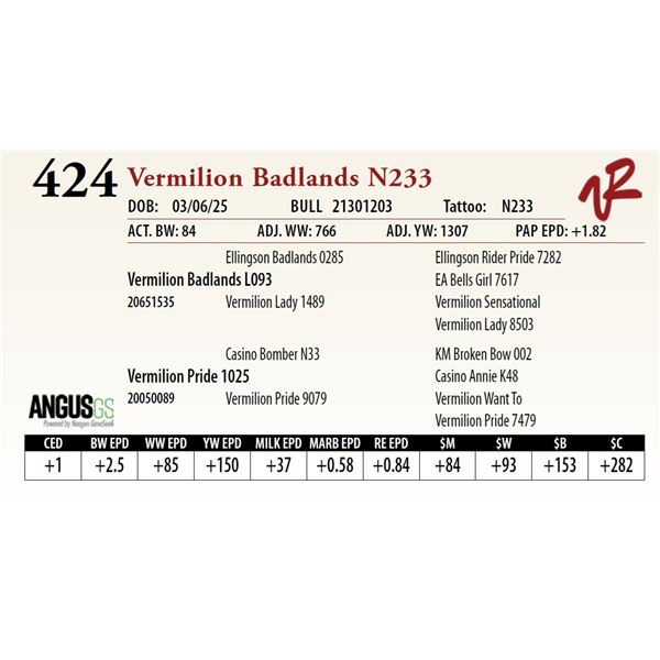 Vermilion Badlands N233