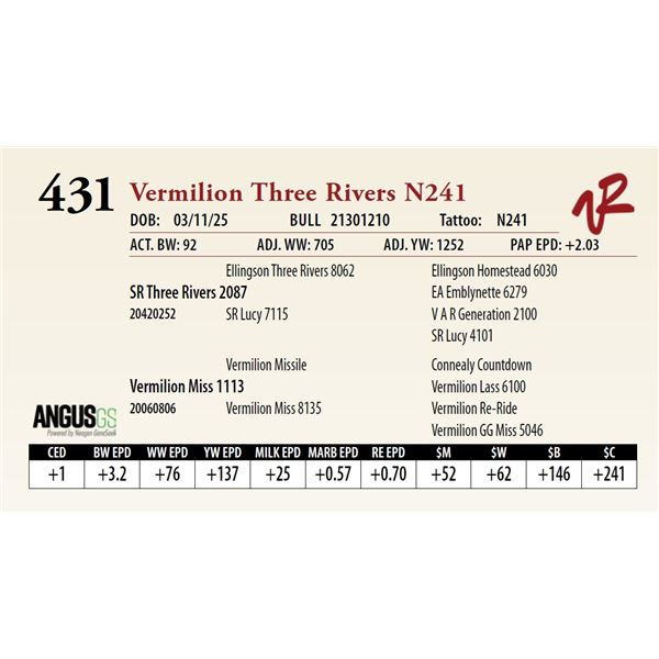 Vermilion Three Rivers N241