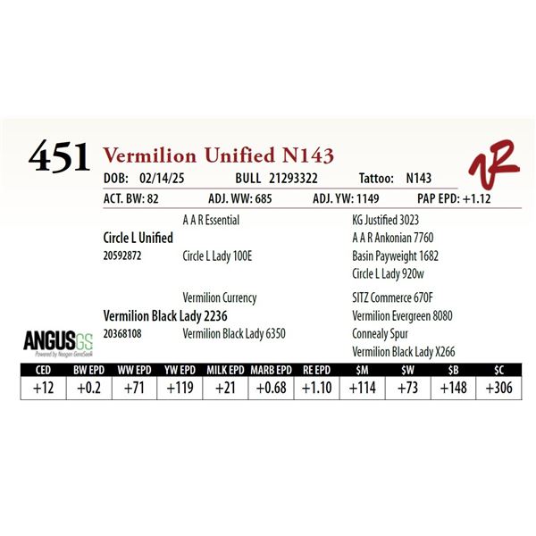 Vermilion Unified N143