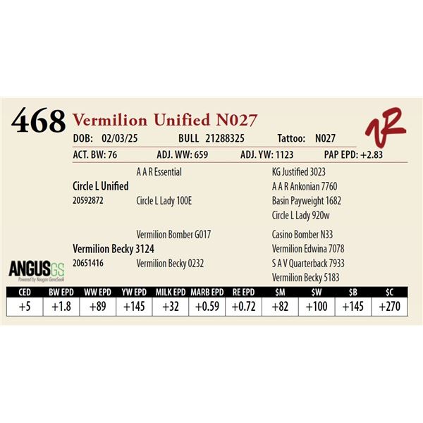 Vermilion Unified N027