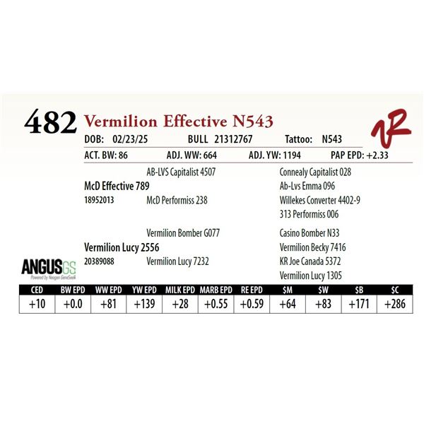 Vermilion Effective N543