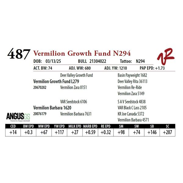 Vermilion Growth Fund N294