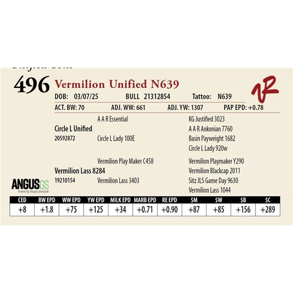 Vermilion Unified N639
