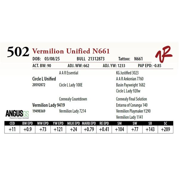 Vermilion Unified N661